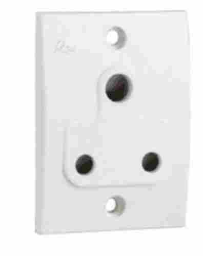 White Color 6A 3 Pin Socket
