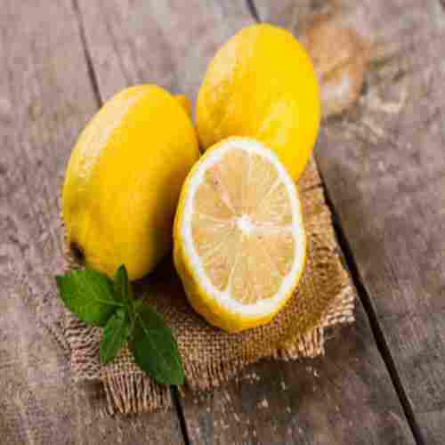 Sour Taste Healthy and Natural Fresh Yellow Lemon