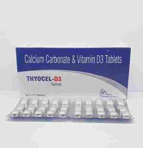 Thyocel-D3 Calcium Carbonate And Vitamin D3 Tablets