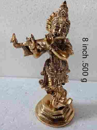 8 Inch 500 gram Lord Krishna Metal Statue