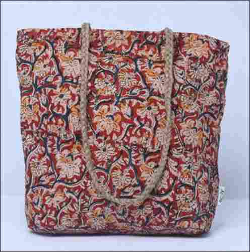 Ladies Printed Kalamkari Zipper Bag