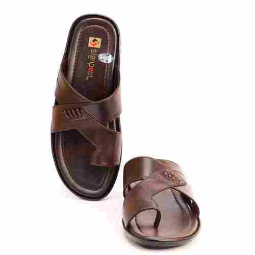 Ortho Men'S High Quality Brown Slippers