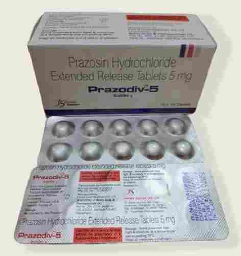 Prazodiv 5 Prazosin Hydrochloride Extended Release 5MG Tablets