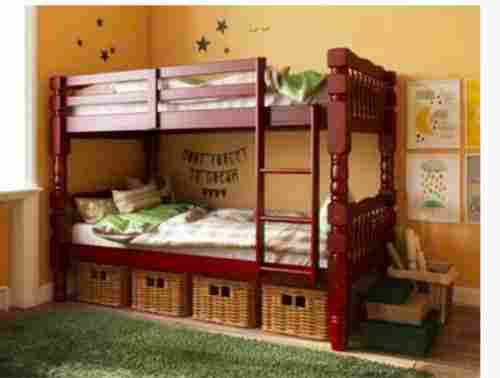 Wooden Polish Antique Type Bunk Bed