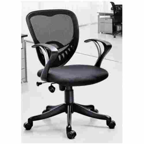 Rotatable Office Computer Chair with Fixed Armrest