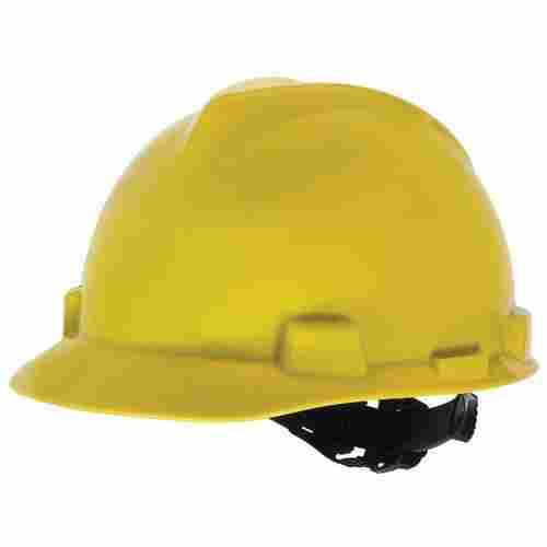 Crack Proof Yellow Thermoplastic Industrial Safety Helmet