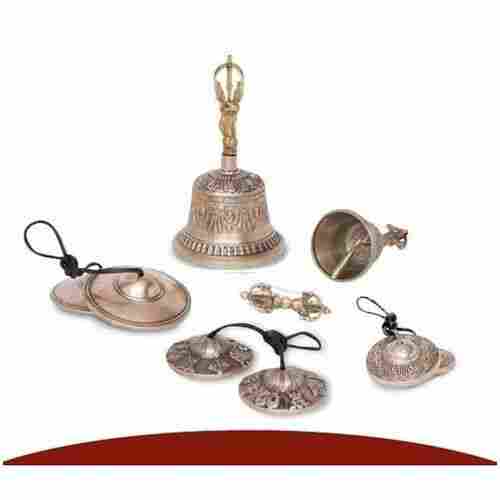 Embossed or Plain Tibetan Tingsha Mediation Bells