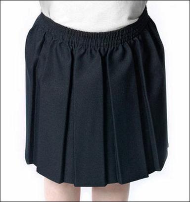 Washable Girls School Cotton Short Skirt