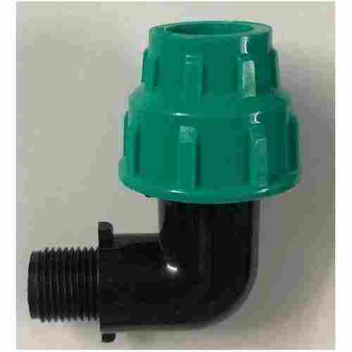 MDPE Black and Green Male Threaded Adapter Elbow