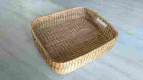 Plain Design 14 Inch Wooden Cane Tray