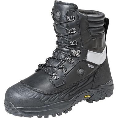 Black Shield High Ankle Leather Safety Shoes