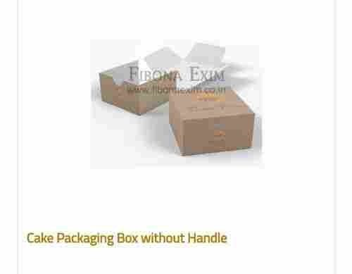 Brown Color Cake Packaging Box with Handle
