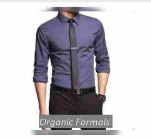 Mens Plain Pattern Formal Shirt