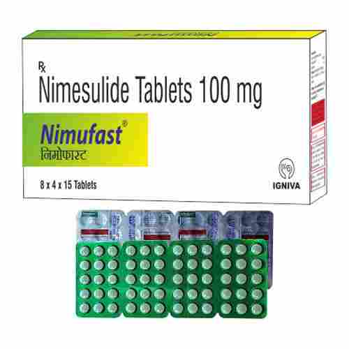 Nimufast Tablets 100mg (Pack of 8x4x15 Tablets)