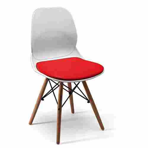 Fixed Type Plastic Red Seat Seat Cafeteria Chair