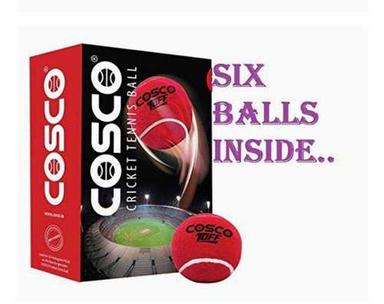 Red Color Cricket Cosco Tennis Ball