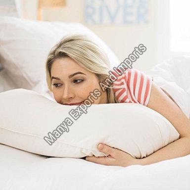 Bed Pillow And Cushions For Home And Hotel Uses, White Color, Sizes : Standard, Heart Shaped, King, Queen Size: Standard