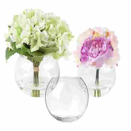Decent Glass Terrarium Glass Bubble Bowl, Fish Bowl, Rose Bowl - Glass Round Vase, Events, Decorating, Home Decor, or Office Decor (6,7,8 inch) (Set Of 3)