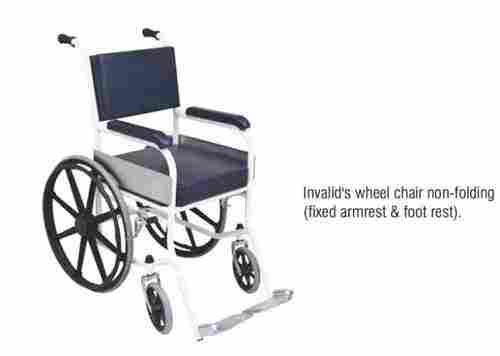 Non Foldable Stainless Steel Wheelchair