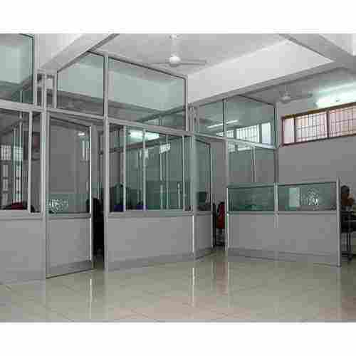 Polished Aluminum Office Partition 