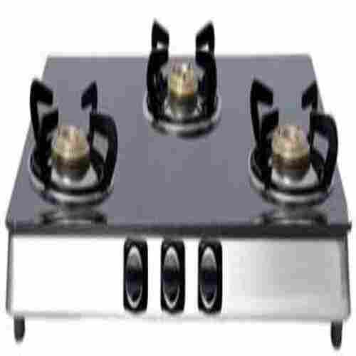 Good Flame 3 Burner SS Automatic KGF Gas Stove Brass Burner Stainless Steel Automatic Gas Stove)