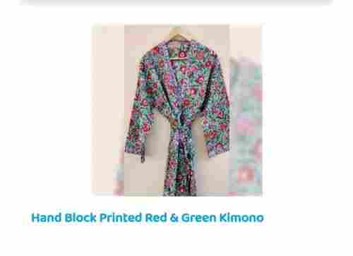 Multicolor Fancy Type Printed Kimono