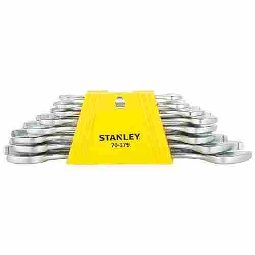 Stanley 12 Pieces Crv Steel Double Ended Open Jaw Spanner Set, 70-380e