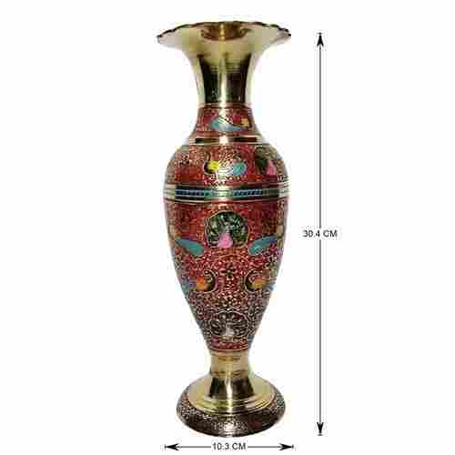 Brass Hand Crafted Decorative Flower Vase