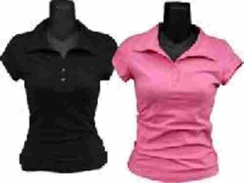 Ladies Corporate Collared T Shirts With Short Sleeve, Formal Wear, Size : L, M, Xl