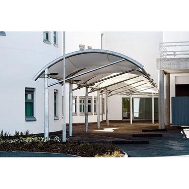 White Pvc Cantilever Tensile Structure