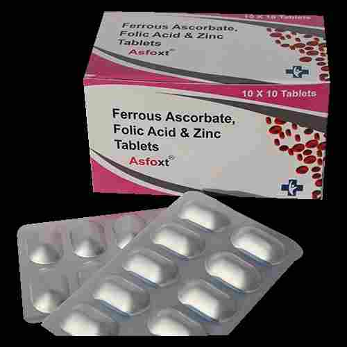 Ferrous Ascorbate And Folic Acid With Zinc Tablets