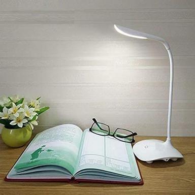 White Rechargeable Led Touch On/Off Switch Desk Lamp With Children Eye Protection Features