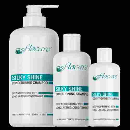 For Silky And Strong Hair Aloe Vera Processed Flocare Silky Shine Conditioning Shampoo