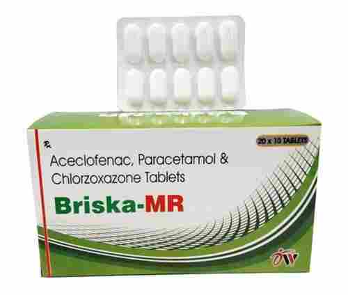 Aceclofenac Paracetamol And Chlorzoxazone Pain Killer Tablet