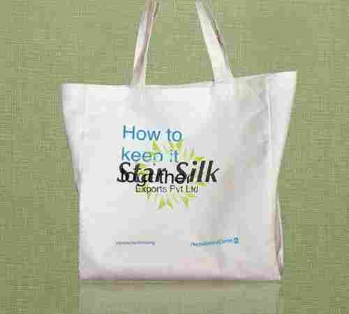 Recycled Organic Cotton Shopping Tote Bag