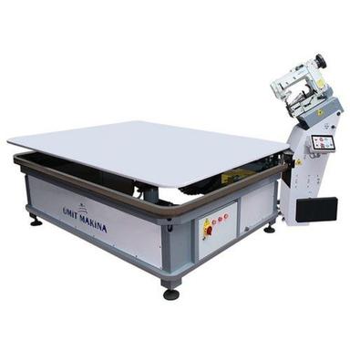 White Industrial Automatic Plc Controlled Mattress Tape Edge Sewing Machine