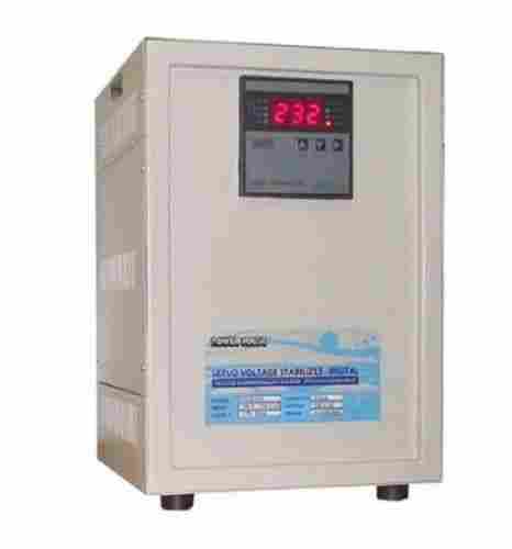 Compact White Air Cooled Three Phase Servo Voltage Stabilizer