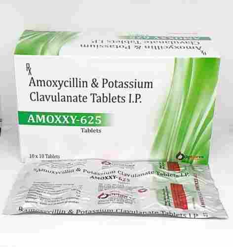 Amoxicillin and Potassium Clavulanate 625 MG Antibiotic Tablets