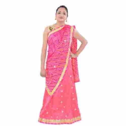 Silk Lehenga For Ladies, Gottapati Work, Pink Color, Best Quality, Well Stitched