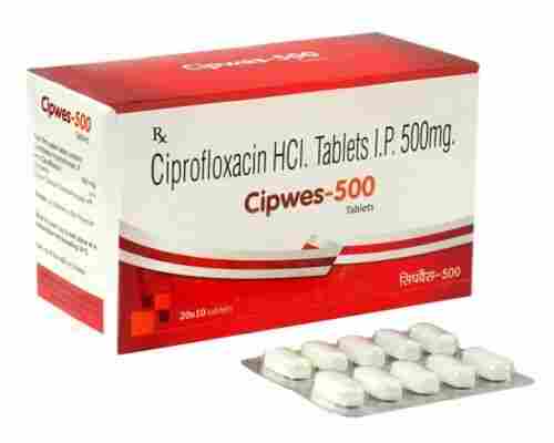 Ciprofloxacin Hydrochloride 500 MG Antibiotic Tablets IP