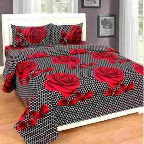 Floral Printed Double Bed Sheet