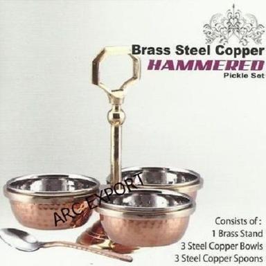 Various Colors Are Available Fine Finish Copper Pickle Set