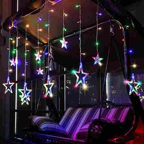 Multicolor Decorative And Attractive Hanging Type Star Curtain Led Lights