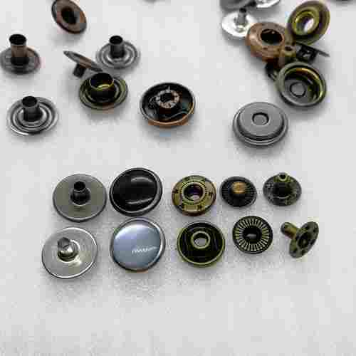 11.5mm Colorful Bead Design Brass Snap Button