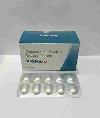 Cefpodoxime Proxetil And Ofloxacin 400 MG Antibiotic Tablet