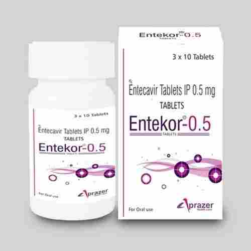Entecavir 0.5 MG Antiviral Tablets IP