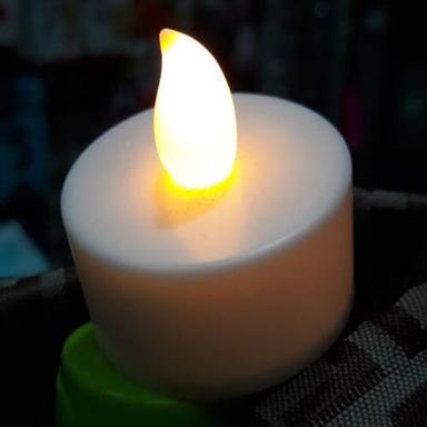 Hard Plastic Made Really Attractive Round Shaped Led Flamed Candle Light Burning Time: 3 To 4 Hours