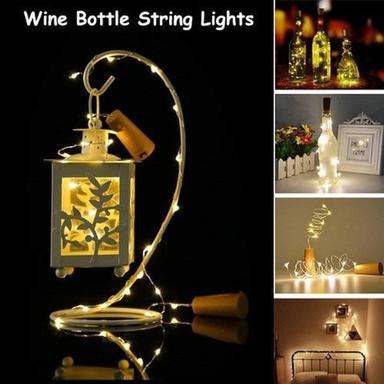Warm White Single Color Really Decorative Hanging Type Bottle Battery Powered String Led Light