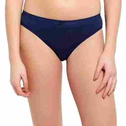 Navy Blue Plain Bikini Panty For Ladies, Soft Combed Cotton Elastane Strecth Fabric, Best Quality, Skin Friendly, Relaxed