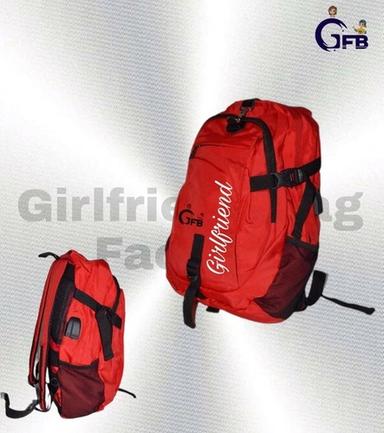 Red Eco Friendly And Durable Backpack Bags